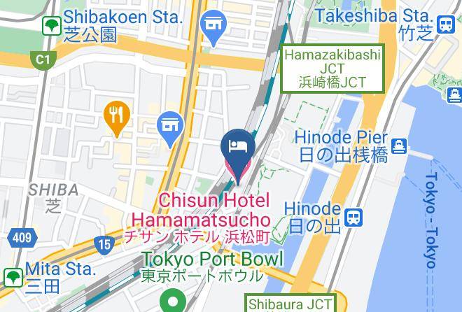 Minato Ward - Chisun Hotel Hamamatsucho Maps