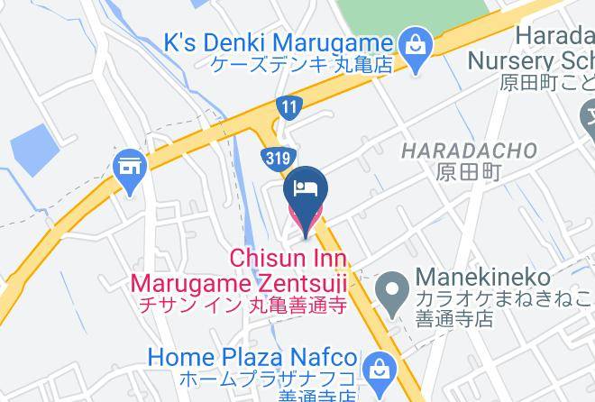 Marugame City - Chisun Inn Marugame Zentsuji Maps