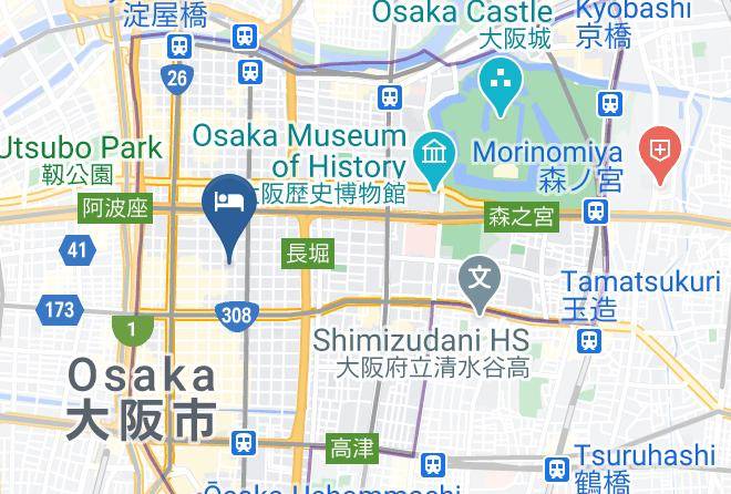 Osaka City Chuo Ward - Chisun Inn Osaka Hommachi Maps