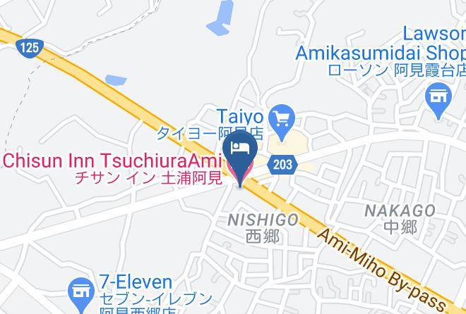 Ami Towninashiki District - Chisun Inn Tsuchiuraami Maps