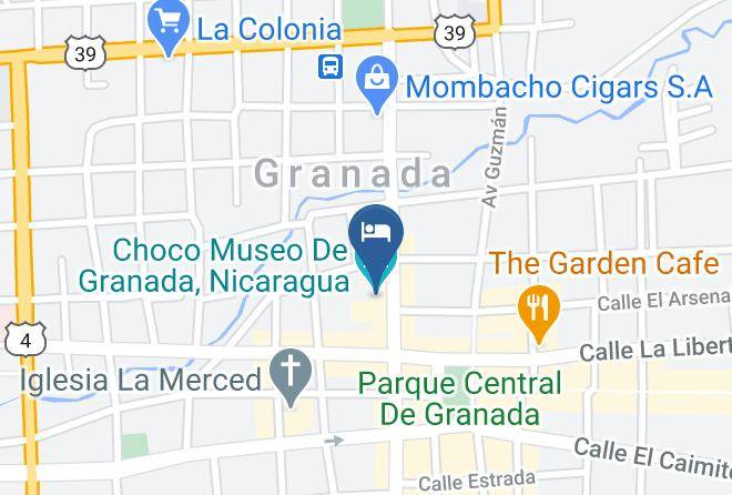 Granada - Choco Spa Granada Nicaragua Maps