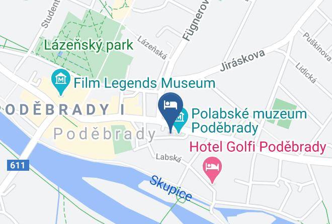 Nymburk - Chocolate Pension Podebrady Maps