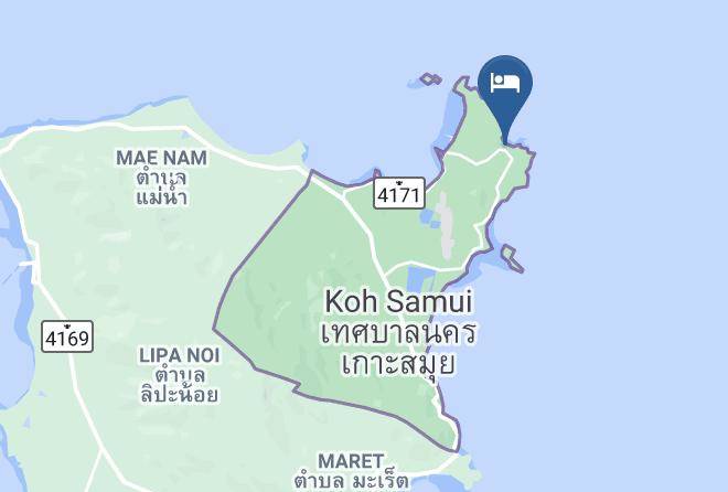 Amphoe Ko Samui - Choeng Mon Beach Hotel Maps
