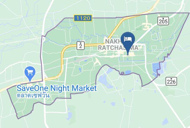 Amphoe Mueang Nakhon Ratchasima - Chom Surang Hotel Maps
