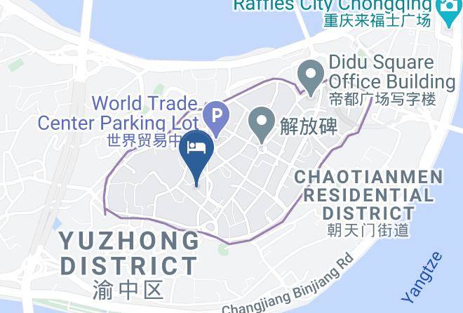Yuzhong District - Chongqing Sangxia Yangguang Hotel Maps