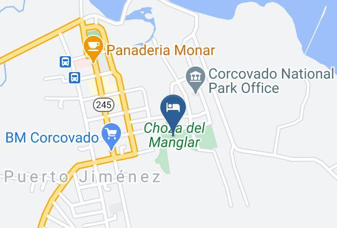 Golfito - Chosa Manglar Nature Retreat Maps
