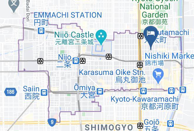 Kyoto City Nakagyo Ward - Choya Gosho Minami Machiya Residence Inn Maps