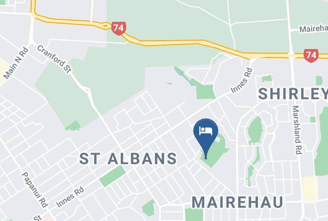 Christchurch Park Motel Map