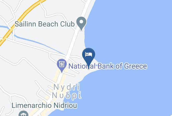 Levkas - Christiana Beach Hotel And Restaurant Maps