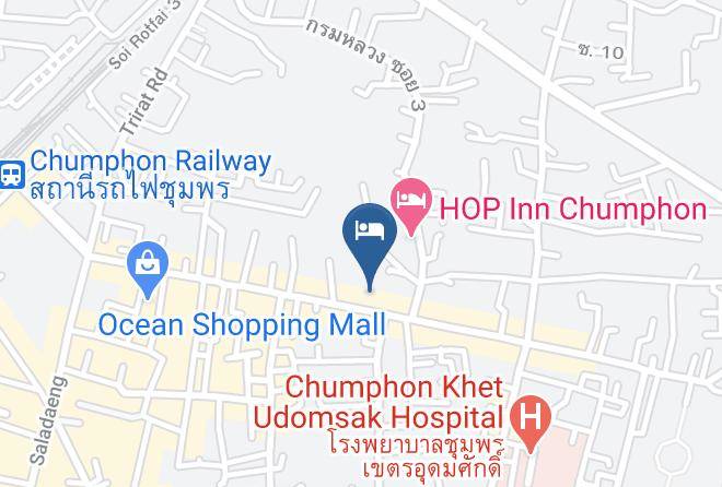 Amphoe Mueang Chumphon - Chumphon Euro Boutique Hotel Maps
