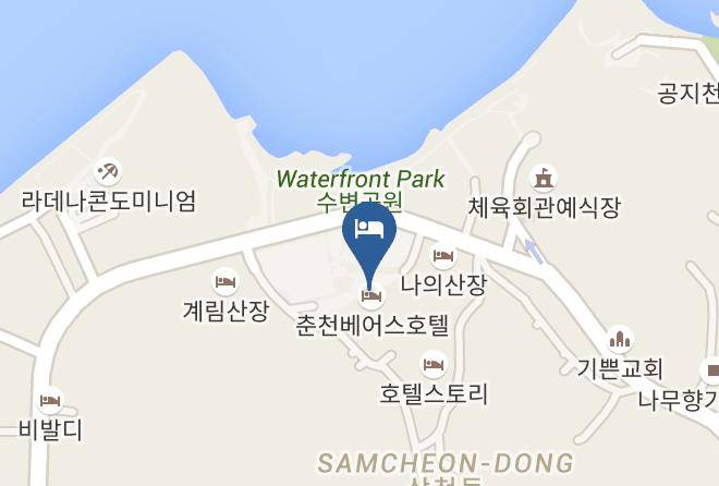 Chuncheonsi - Chuncheon Bears Hotel Maps