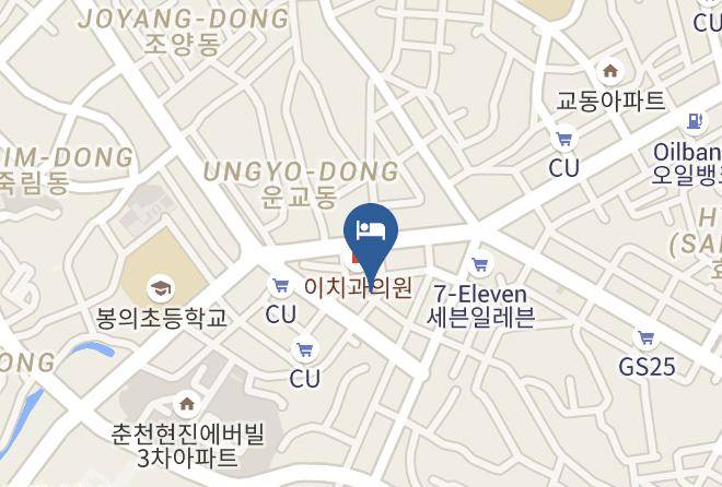 Chuncheonsi - Chuncheon Hotel Bentley Maps