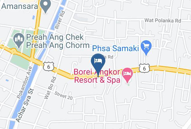 Chung Try Guesthouse Karte - Siem Reap - Siem Reab Town
