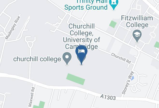 Cambridgeshire - Churchill College University Of Cambridge Maps