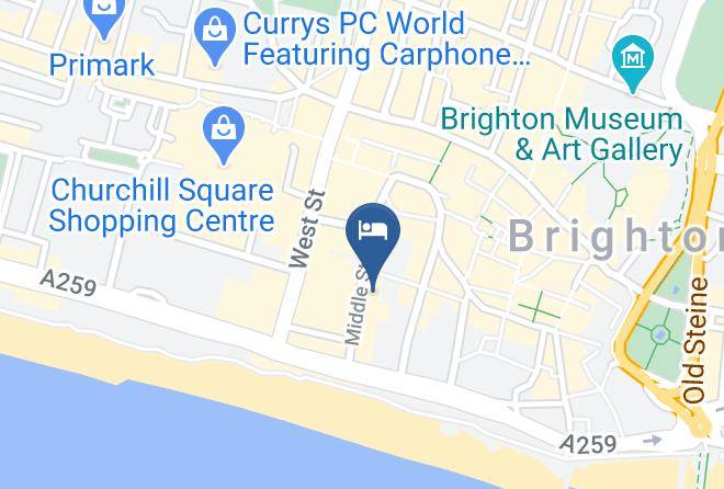 Brighton And Hove - Churchill Palace Hotel Maps