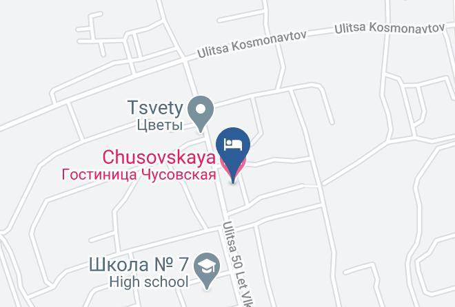 Chusovskaya Hotel Map