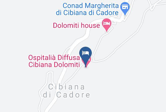 Ciasa De I Cocete Map
