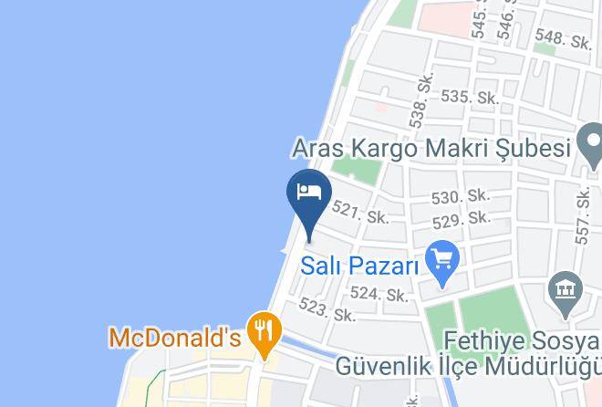 Fethiye - Cicek Otel Maps