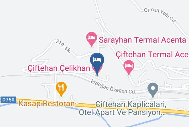Nigde - çelikhanim Termal Otel Maps