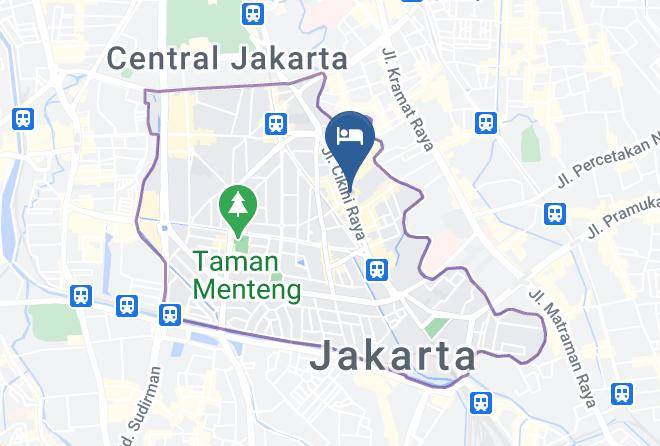 Central Jakarta - Cikini Hotel Maps