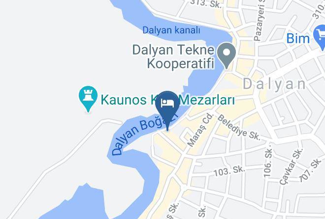 Ortaca - Cinar Sahil Hotel Maps