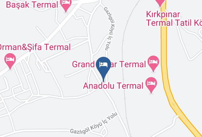Ihsaniye - Cinar Termal Otel Maps