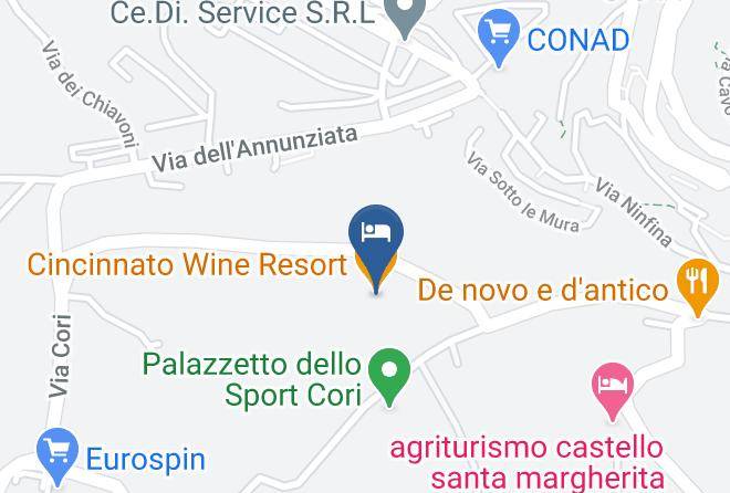 Latina - Cincinnato Wine Resort Maps