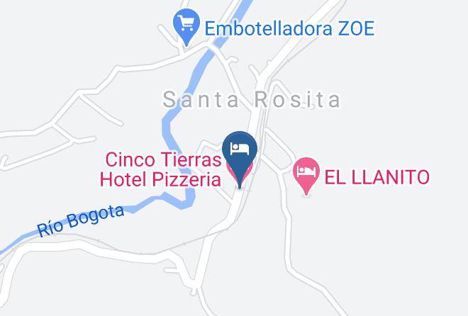 Cinco Tierras Hotel Pizzeria Map