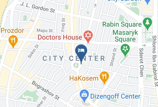 Tel Aviv Yafo - Cinema Hotel An Atlas Boutique Hotel Maps