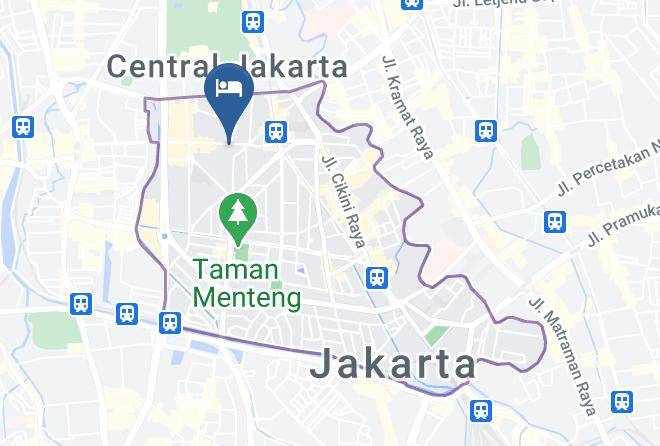 Central Jakarta - Cipta Hotel Wahid Hasyim Maps