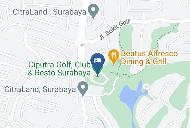 Kota Surabaya - Ciputra Golf Club & Resto Surabaya Maps