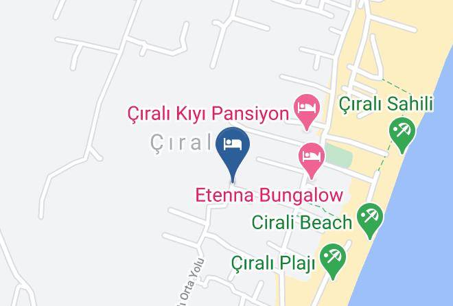 Antalya - Almira Bungalow Maps