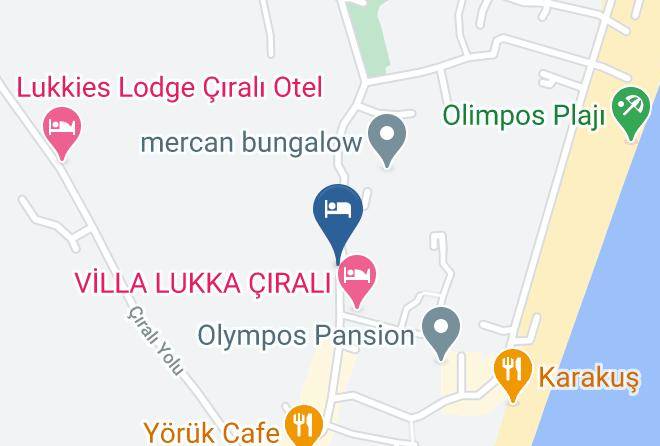 Antalya - Cirali Hotel Maps