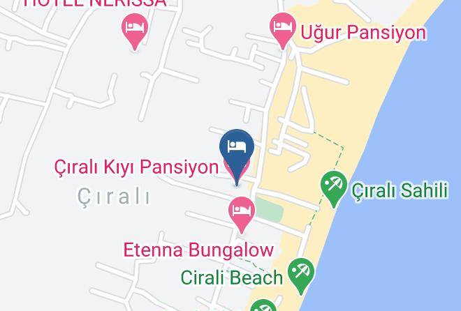 Antalya - Cirali Kiyi Pansiyon Maps
