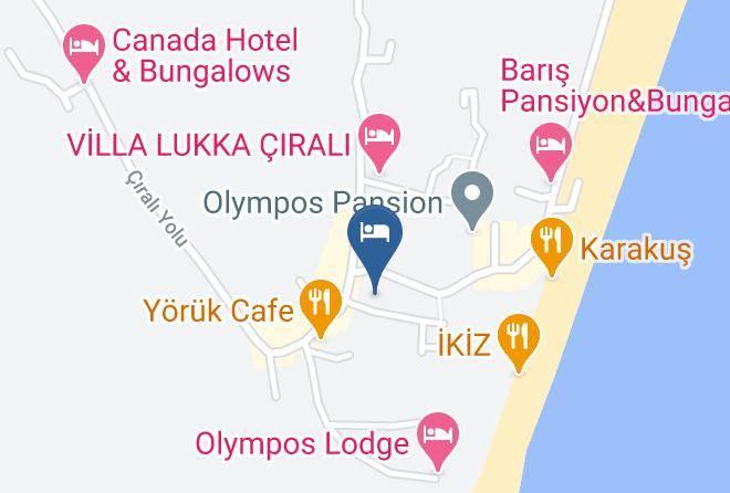 Antalya - Cirali Orange Motel Maps