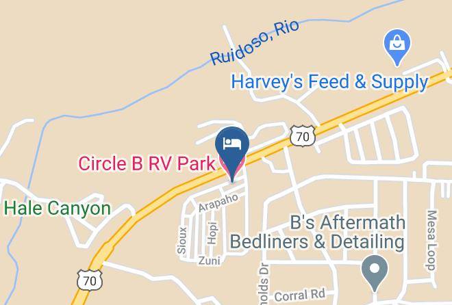 Lincoln - Circle B Rv Park Maps
