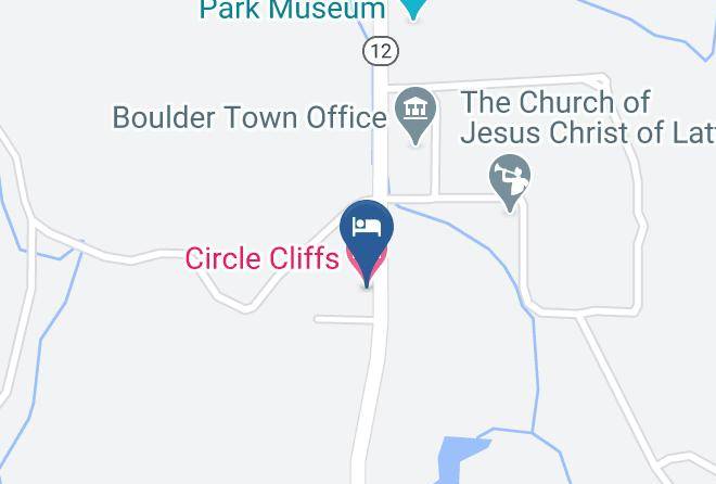 Circle Cliffs Motel Map