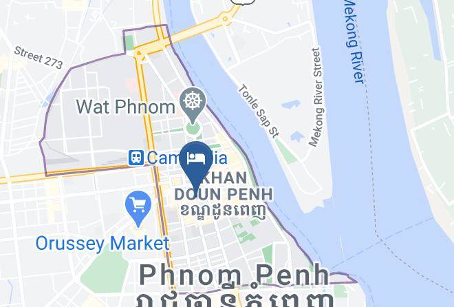 Doun Penh - Circuit Hotel Maps