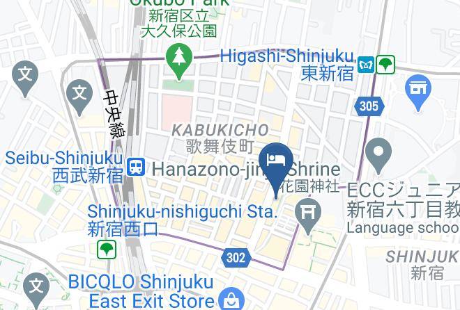 Shinjuku Ward - Citadines Central Shinjuku Tokyo Maps