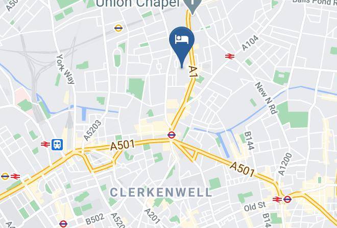 London - Citadines Islington London Maps
