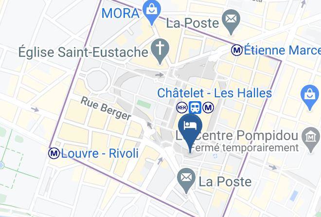 Citadines Les Halles Paris Map