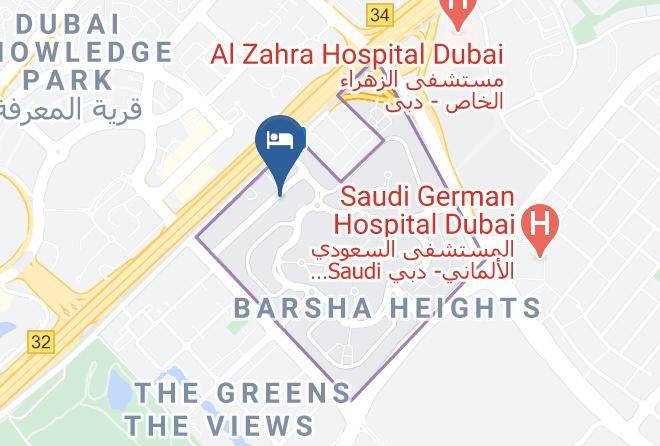 Dubai - Citadines Metro Central Dubai Maps
