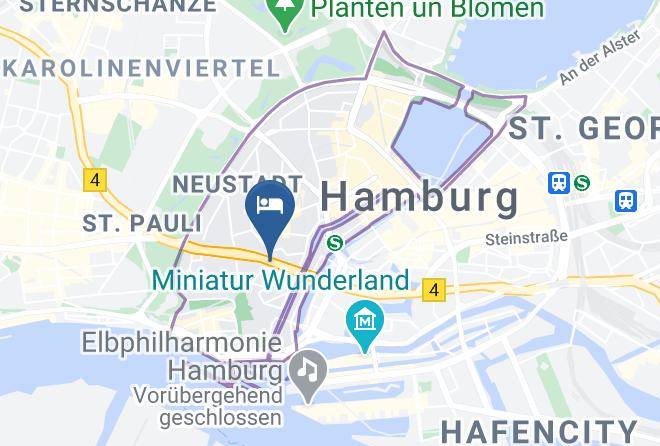 Citadines Michel Hamburg Map