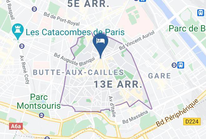 Citadines Place D'italie Paris Map