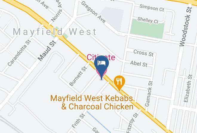 Newcastle - Citigate Motel Maps