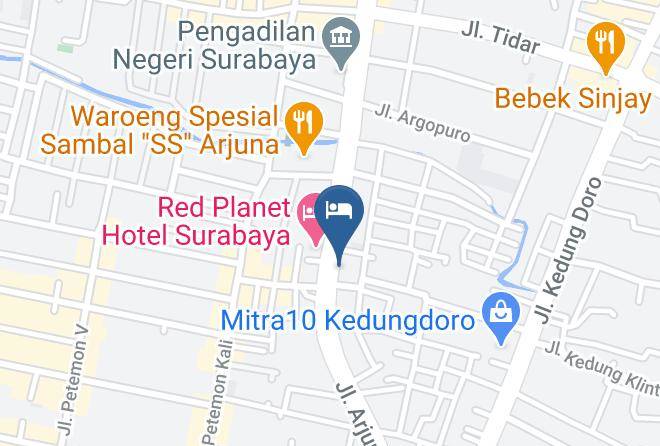 Kota Surabaya - Citihub Hotel Arjuna Maps