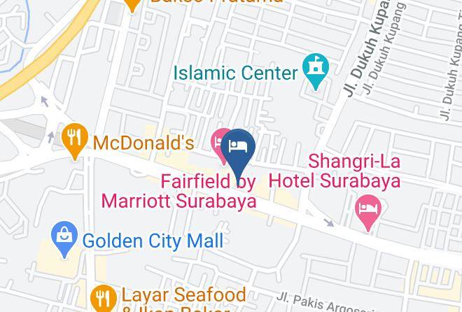 Kota Surabaya - Citihub Hotel Mayjend Sungkono Maps