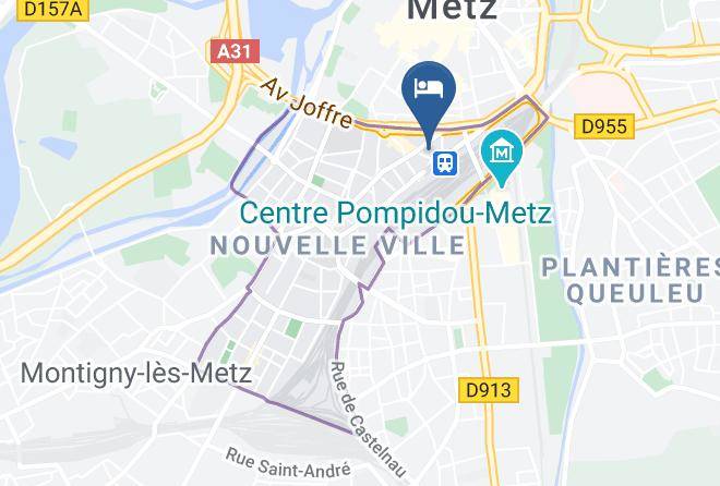 Moselle - Hotel Alerion Gare Maps