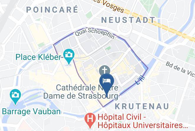 Bas Rhin - Hotel Des Arts Strasbourg Maps