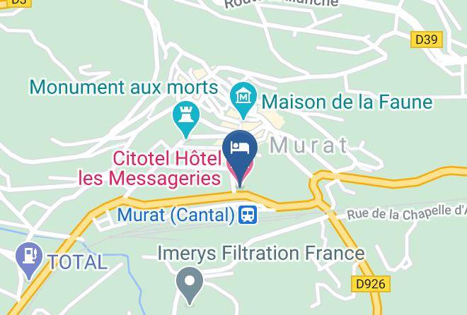 Cantal - Citotel Hotel Les Messageries Maps